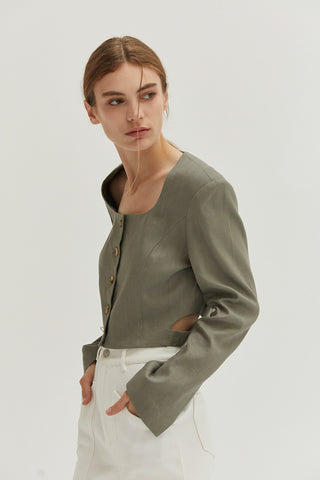 Crezensia Cropped Blazer