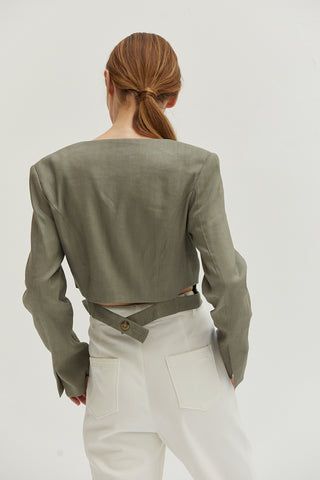 Crezensia Cropped Blazer