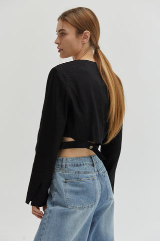 Crezensia Cropped Blazer