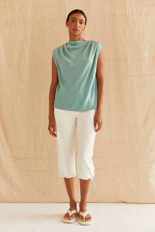 Chlo Cowl Neck Satin Top