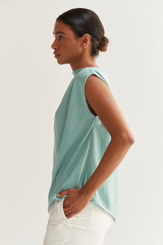 Chlo Cowl Neck Satin Top