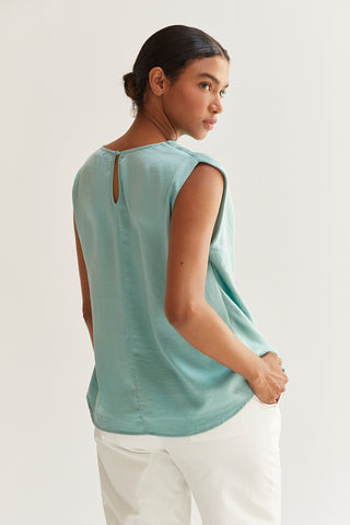Chlo Cowl Neck Satin Top