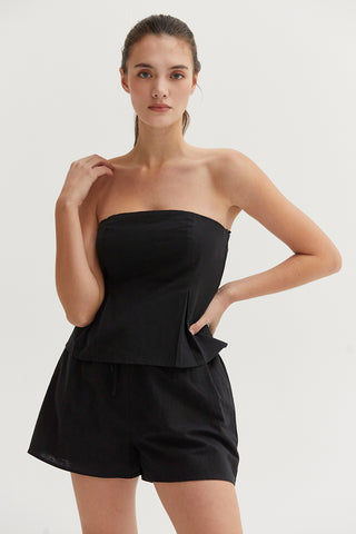 Courtney Linen Tube Top
