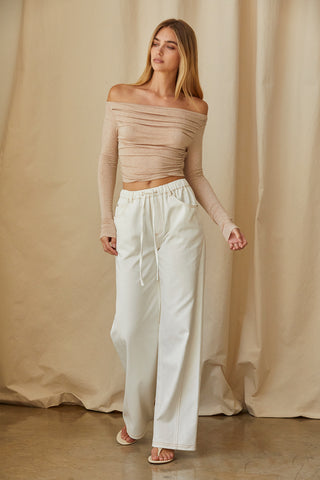 Tania Off Shoulder Knit Top