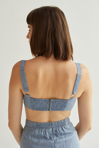 Kendall Linen Bralette