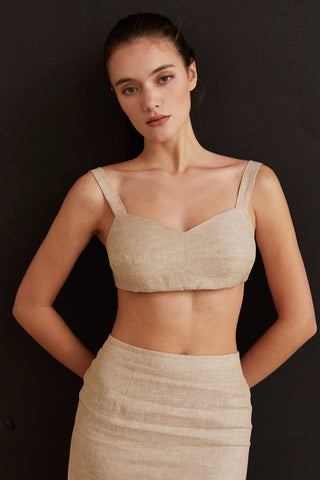 Kendall Linen Bralette