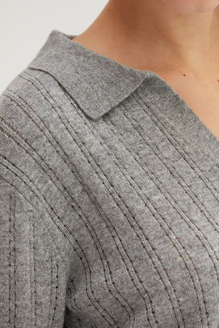 Saman Pointelle Knit Top