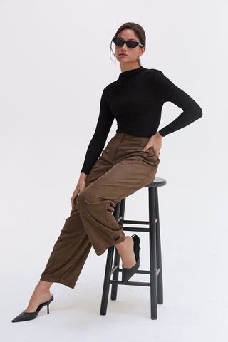 Claire Long Sleeve Mock Neck Top