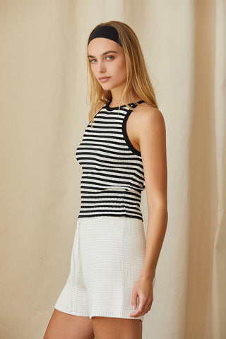 Betsy Stripe Halter Knit Top