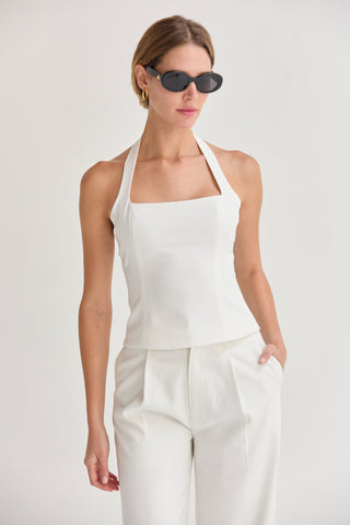 Sasha Tailored Halter Top