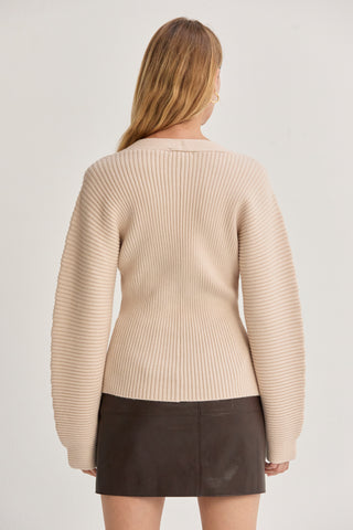 Olivia Dolman Sleeve Sweater Top