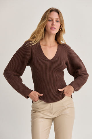 Olivia Dolman Sleeve Sweater Top