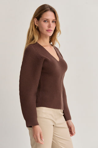 Olivia Dolman Sleeve Sweater Top