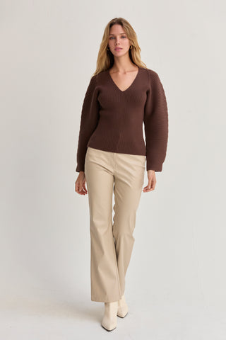 Olivia Dolman Sleeve Sweater Top