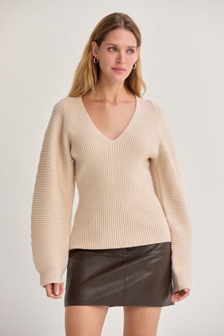 Olivia Dolman Sleeve Sweater Top