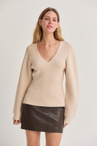 Olivia Dolman Sleeve Sweater Top