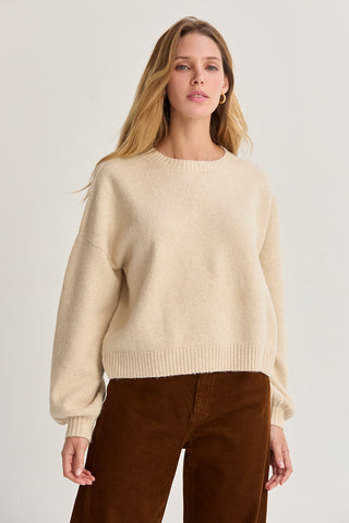Josie Balloon Sleeve Crewneck Sweater
