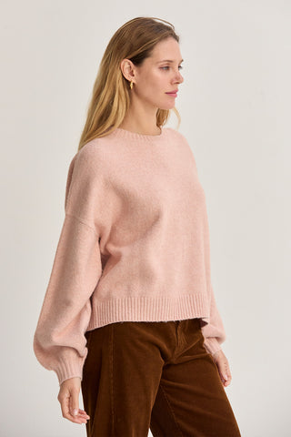 Josie Balloon Sleeve Crewneck Sweater