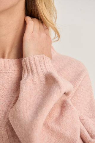 Josie Balloon Sleeve Crewneck Sweater