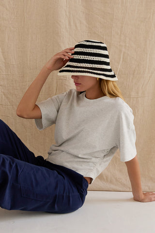 Suzy Semi Cropped Ruched Knit Top