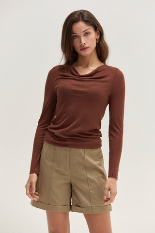Blair Cowl Neck Knit Top