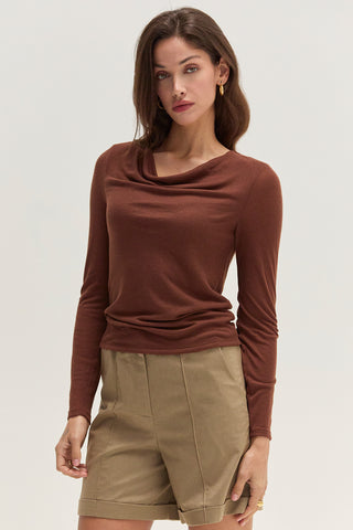 Blair Cowl Neck Knit Top