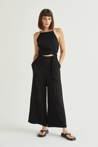 Velma Square Neckline Sleeveless Pants Set