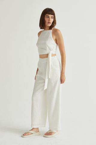 Velma Square Neckline Sleeveless Pants Set