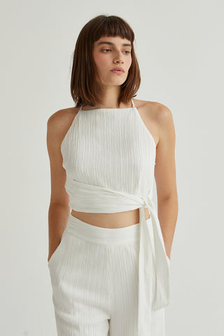 Velma Square Neckline Sleeveless Pants Set