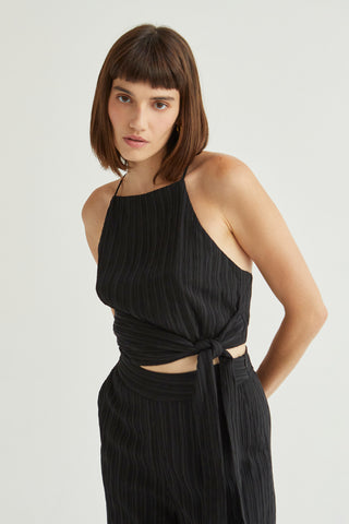 Velma Square Neckline Sleeveless Pants Set