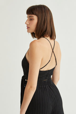 Velma Square Neckline Sleeveless Pants Set