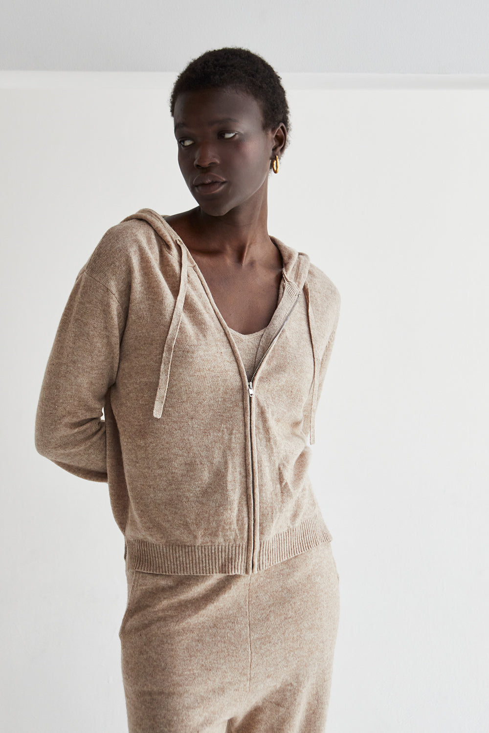 Evelyn Zip up Sweater and Tank Set