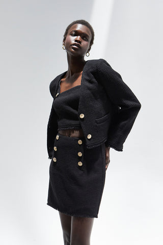 Perry Tweed Jacket Two-Piece Set