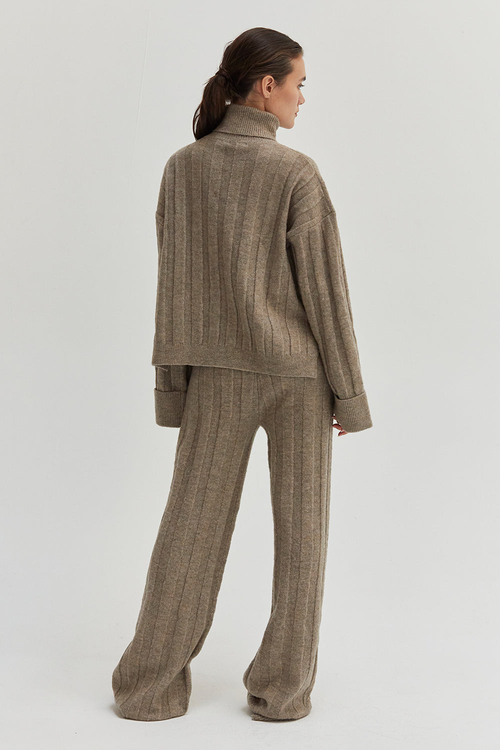 Ribbed sweat set best sale