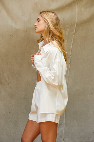 Jaz Button Up & Boxer Shorts Three Piece Set