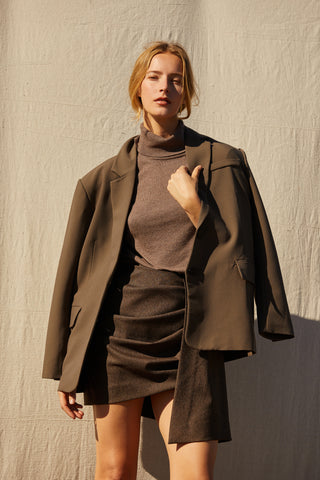 Gia Oversized Single-Breasted Blazer