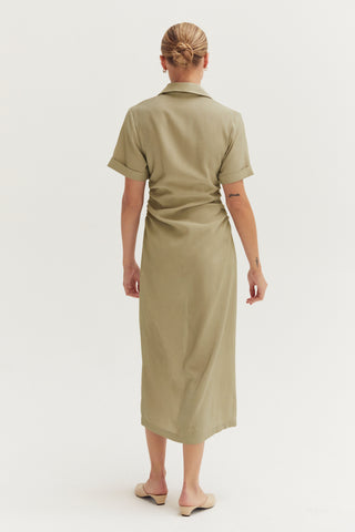 Edith Button Up Shirt Dress