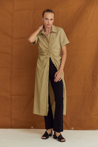 Edith Button Up Shirt Dress