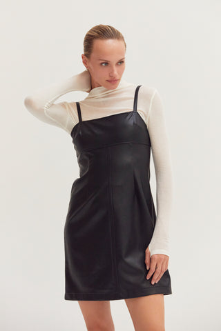 Odalis Vegan Leather Mini Dress