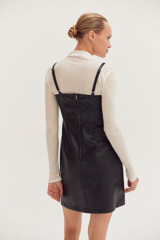 Odalis Vegan Leather Mini Dress