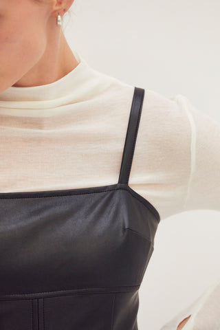 Odalis Vegan Leather Mini Dress