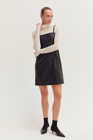 Odalis Vegan Leather Mini Dress