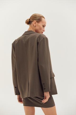 Gia Oversized Single-Breasted Blazer
