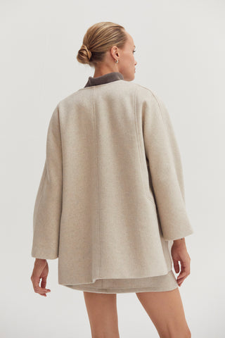 Molly Open Front Wool Blend Jacket