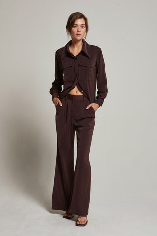 Neveah Silky Wide Leg Trousers