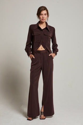Neveah Silky Wide Leg Trousers
