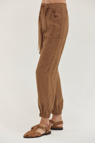 Eden Woven Cargo Jogger Pants