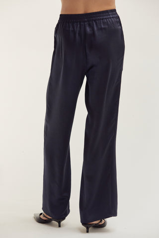 Dawn Crushed Satin Pull-On Pants