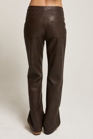 Zuri Washed Vegan Leather Pants