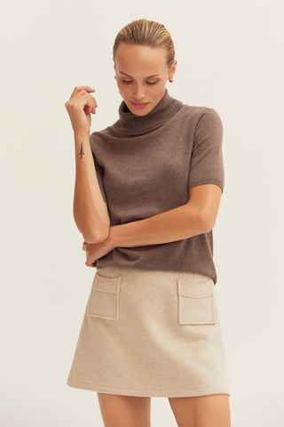Molly Wool Blend Mini Skirt